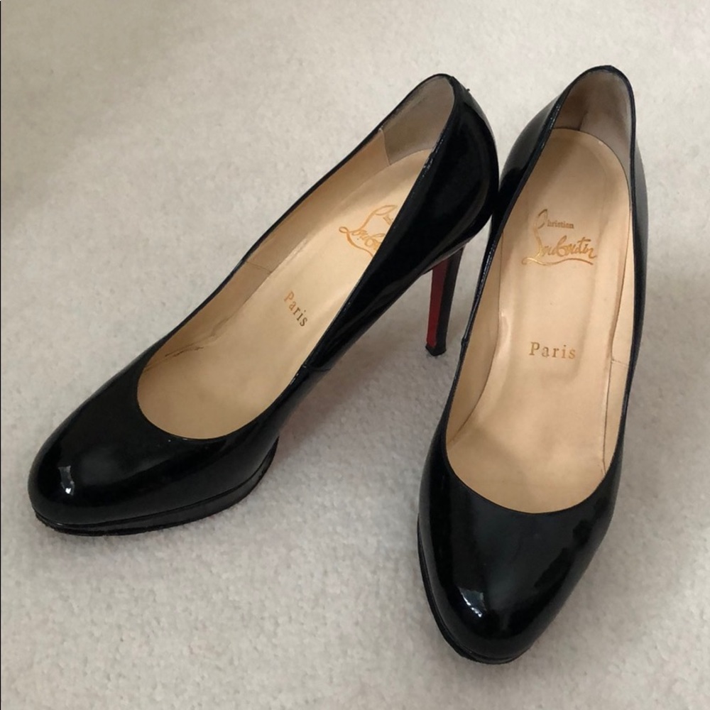 Christian Louboutin Black Patent Leather Heels